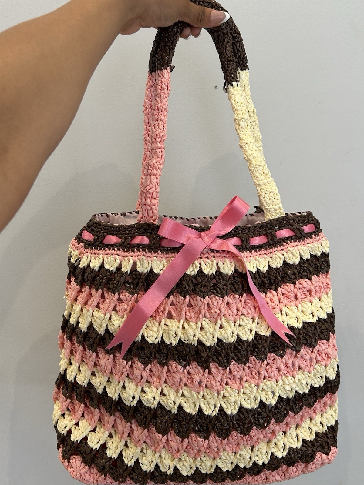 Crochet Tote Bag ￼