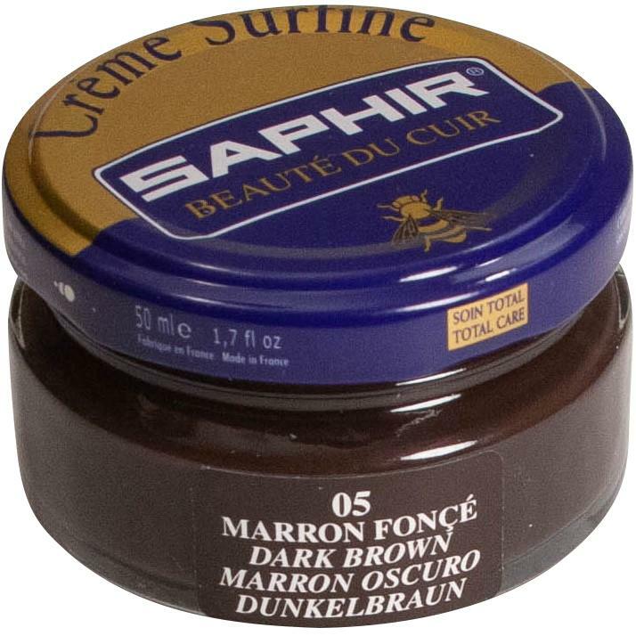 Dark Brown Saphir Shoe Cream 50ml Jar – Made in France – Beaute du Cuir