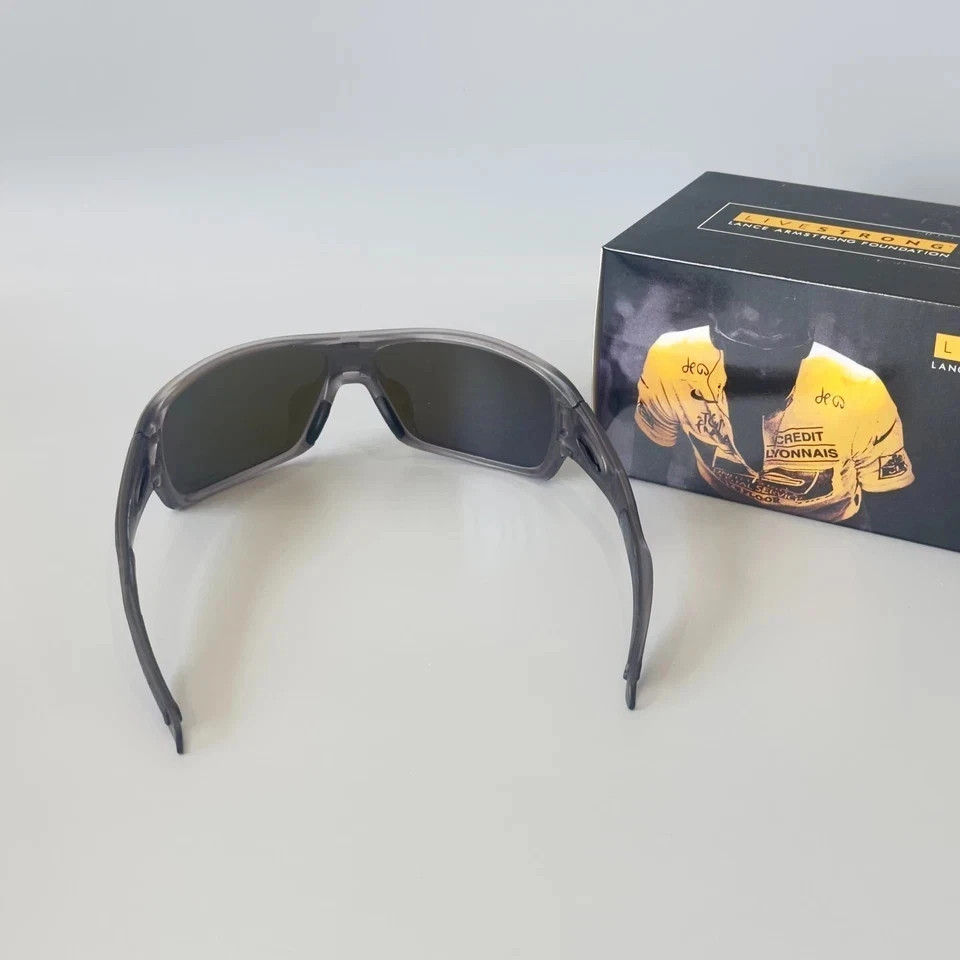 Oakley Turbine Rotor OO9307 Transparent Grey Frame Blue Mirror Lens Sunglasses