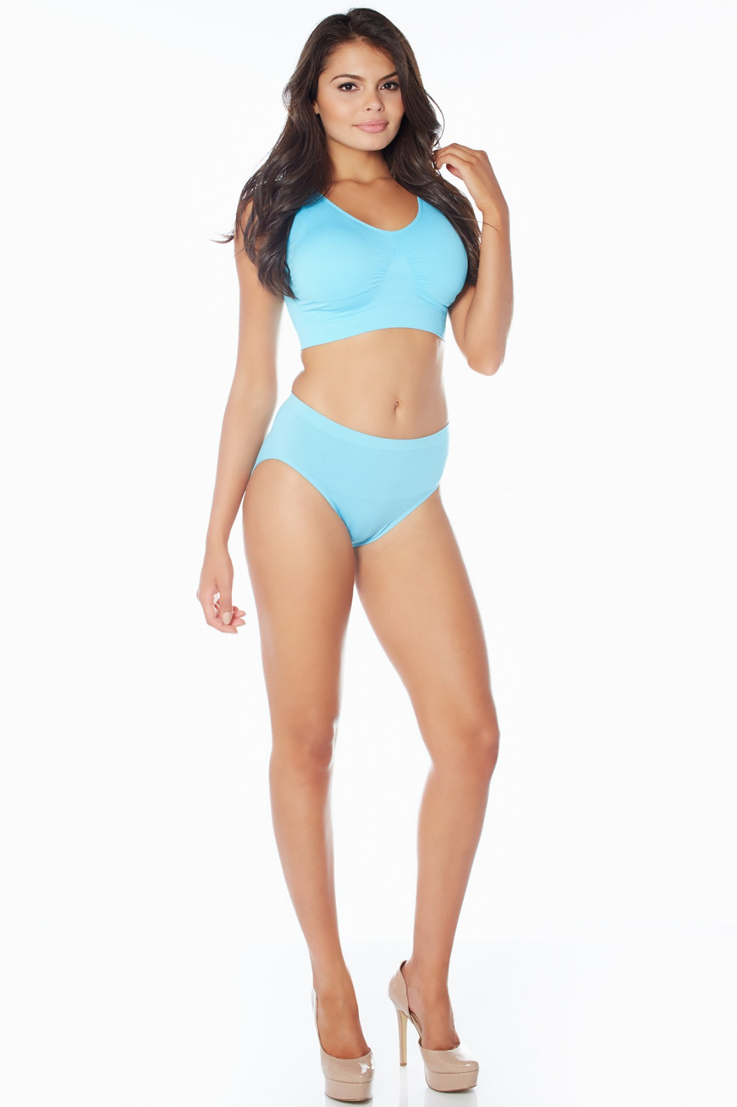 Rhonda Shear Ahh Seamless Leisure Bra with Removable Pads Style 9207