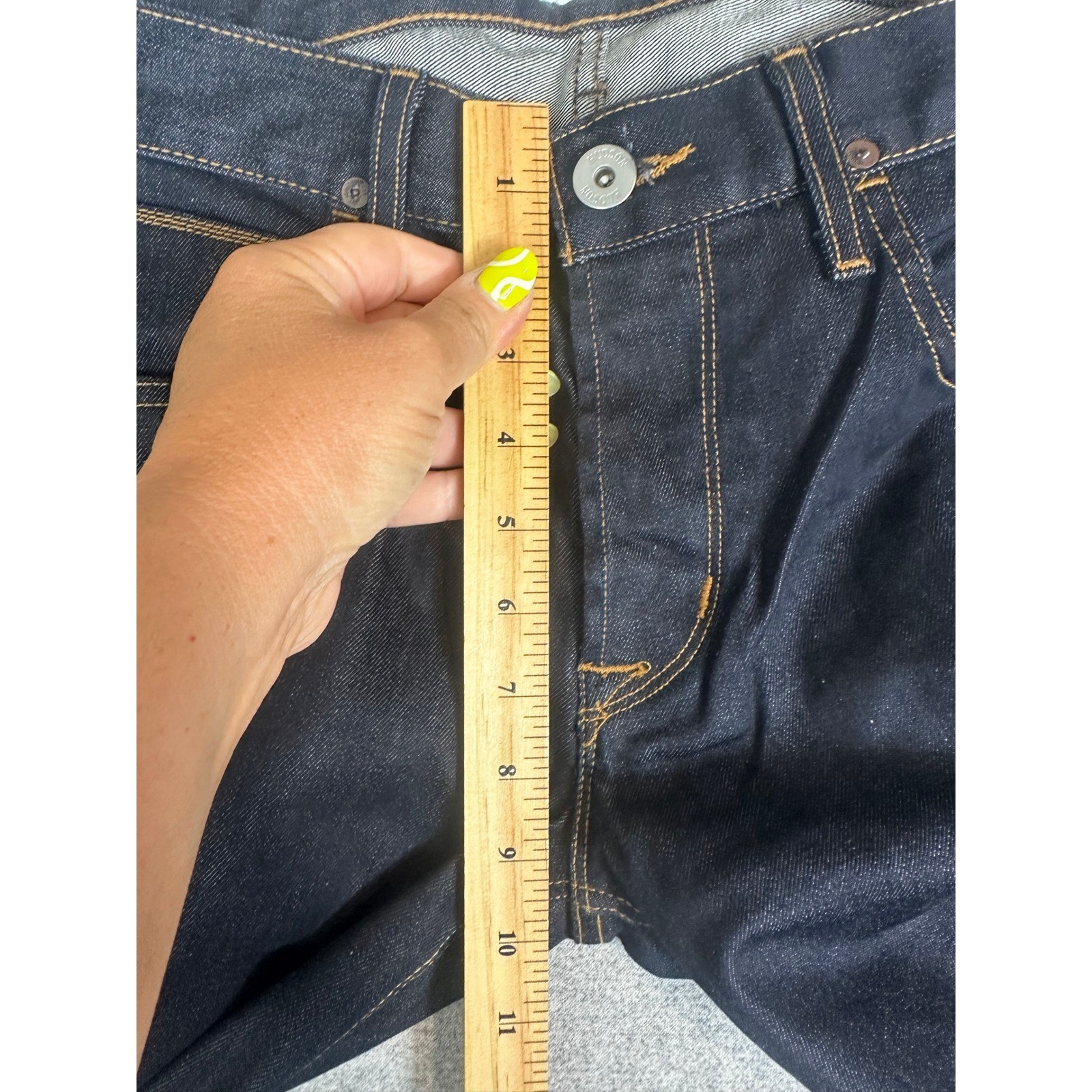 Hudson Byron Straight Jeans Mens 32×33 Indigo Dark Wash Denim M255DBG