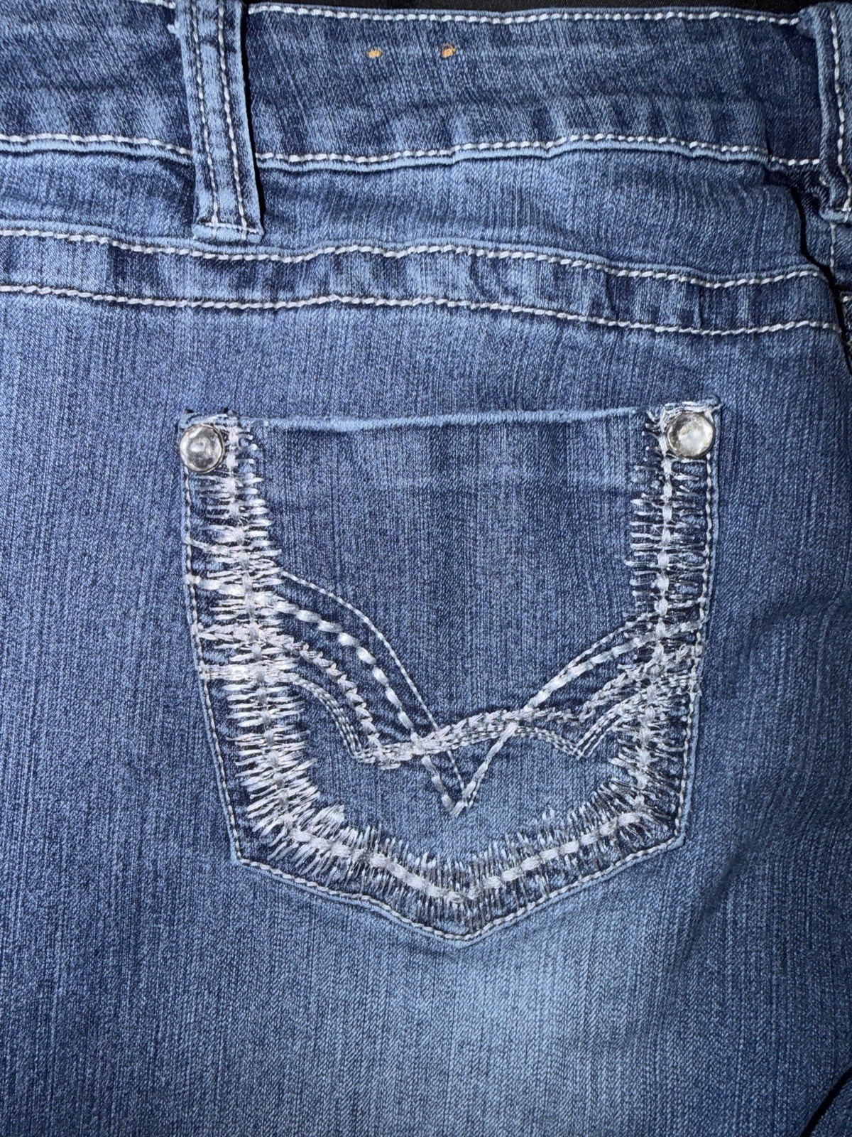 Bootcut Denim Women’s Size 15 Blue Mid Rise Cotton Blend