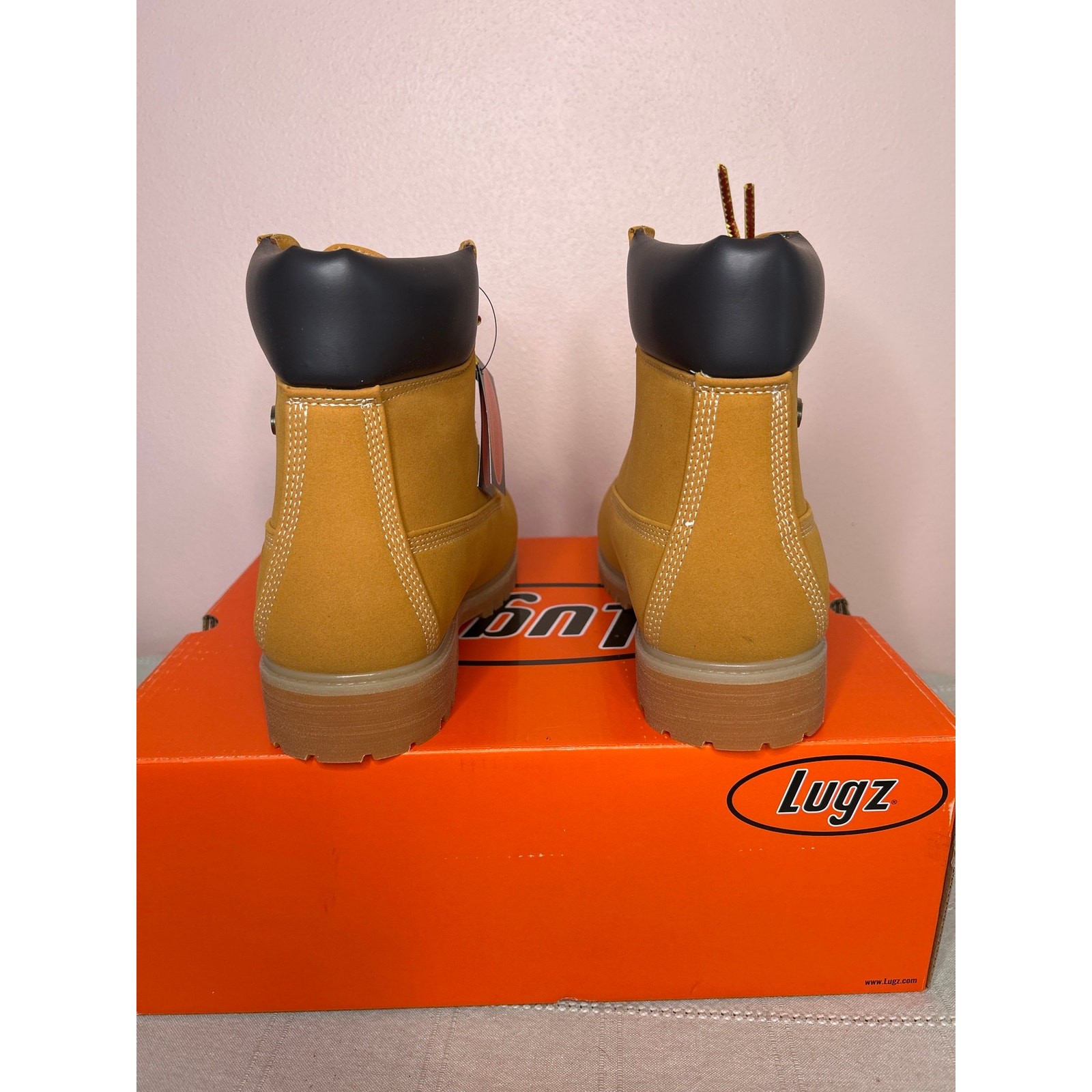 Lugz Men’s Convoy 6 Inch Boot Golden Wheat Bark Tan Gum Size 8 W MCNWK