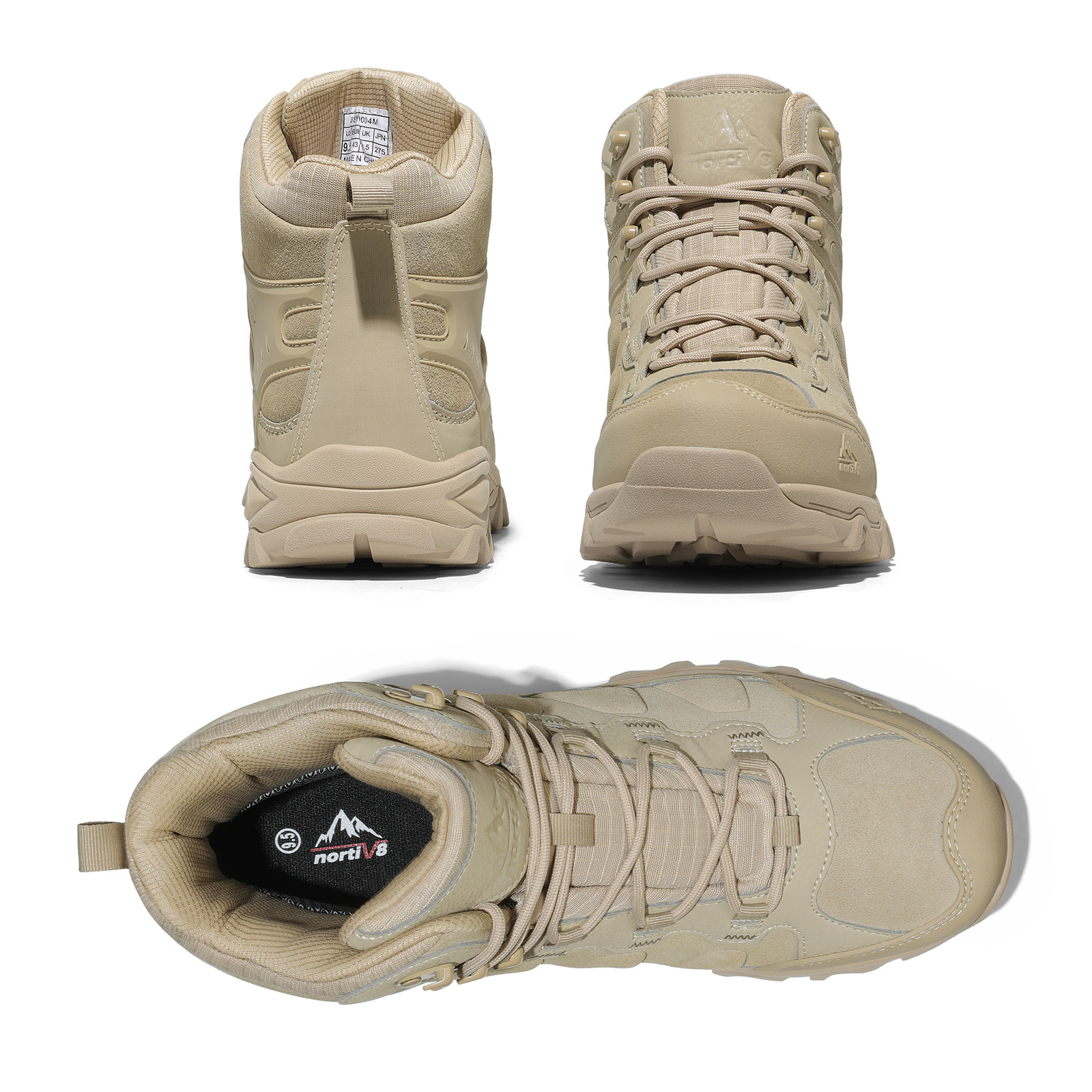NORTIV 8 Men’s Waterproof Hiking Boots Outdoor Trekking Lightweight Hiking Shoes