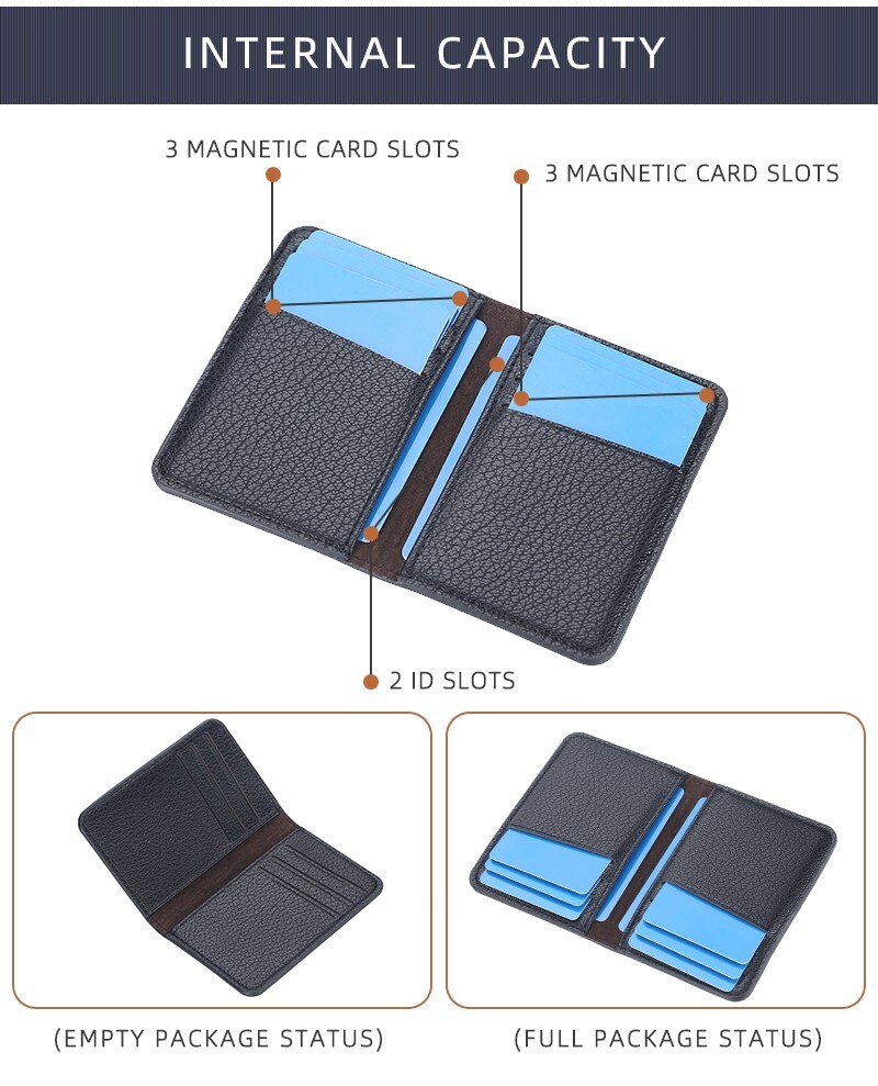Fashion Men’s Bifold Leather Wallet ID Credit Card Holder Billfold Purse Clutch