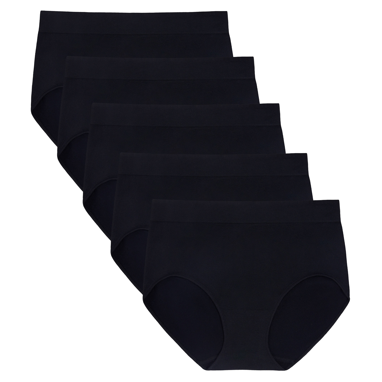 Carole Hochman Ladies’ Seamless Brief, 5-pack