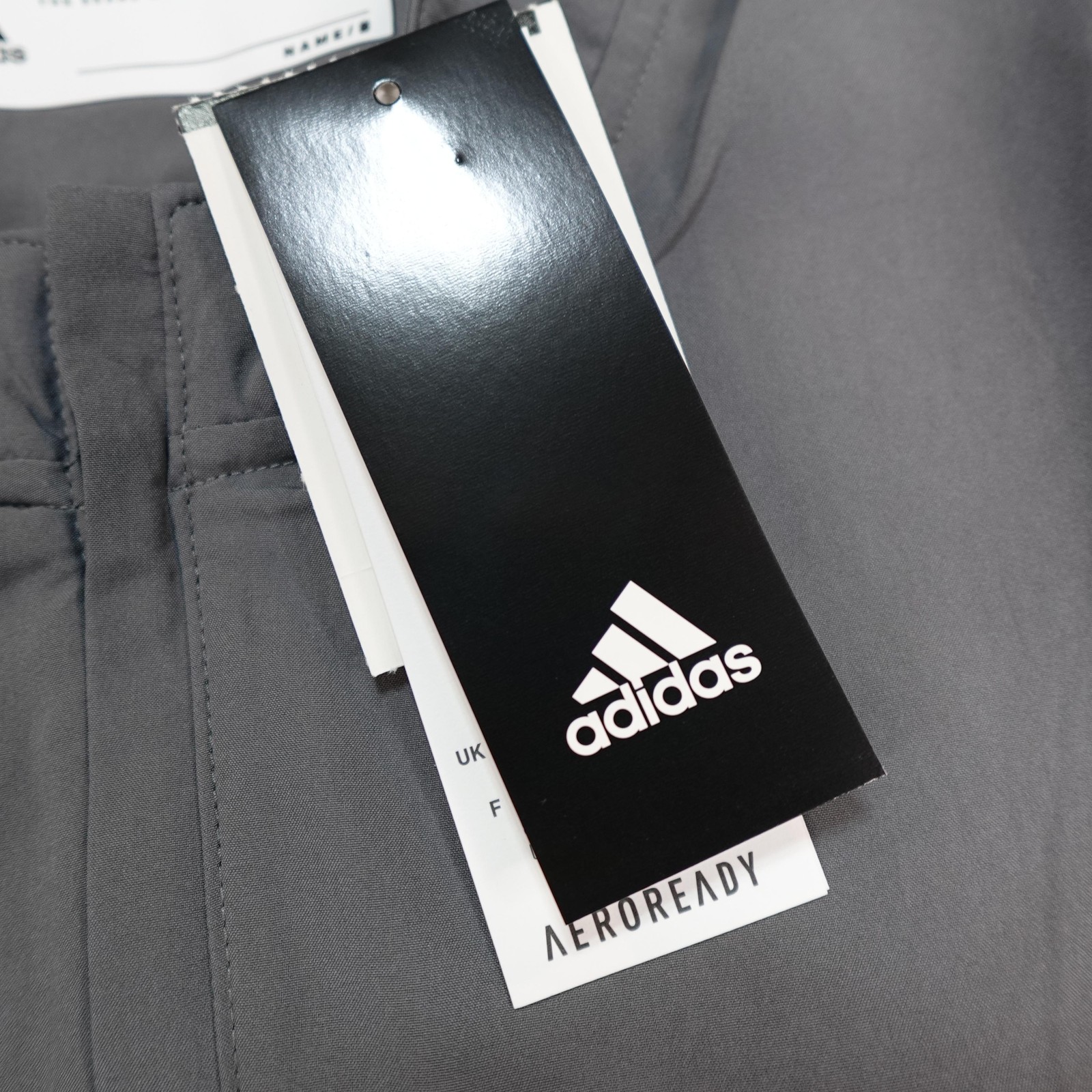 Adidas Jacket Mens XL Grey 1/4 Zip Woven Pullover Wind Shirt Batting AEROREADY