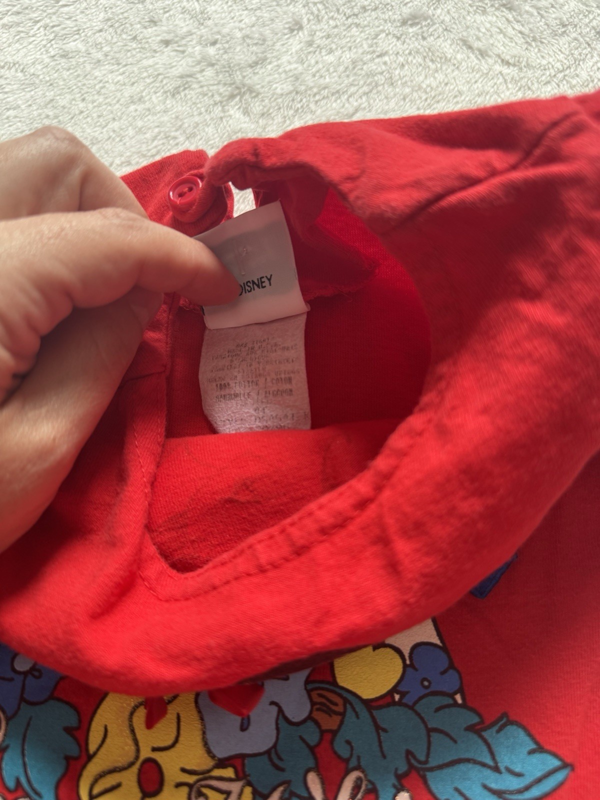 RARE Vintage 90s Snow White Red Dress Size 4T The Disney Store Tag Made In USA