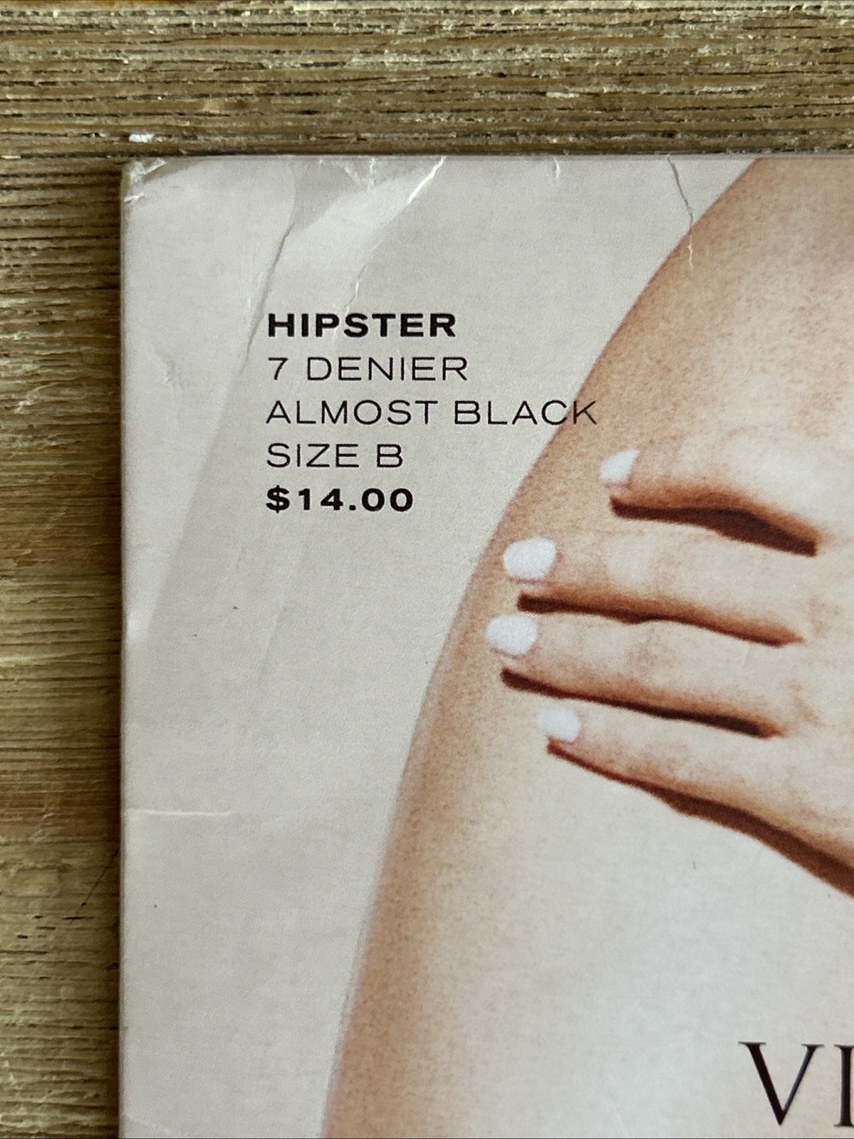 Victoria’s Secret Body Bare Size B Hipster Hosiery 7 Denier Almost Black