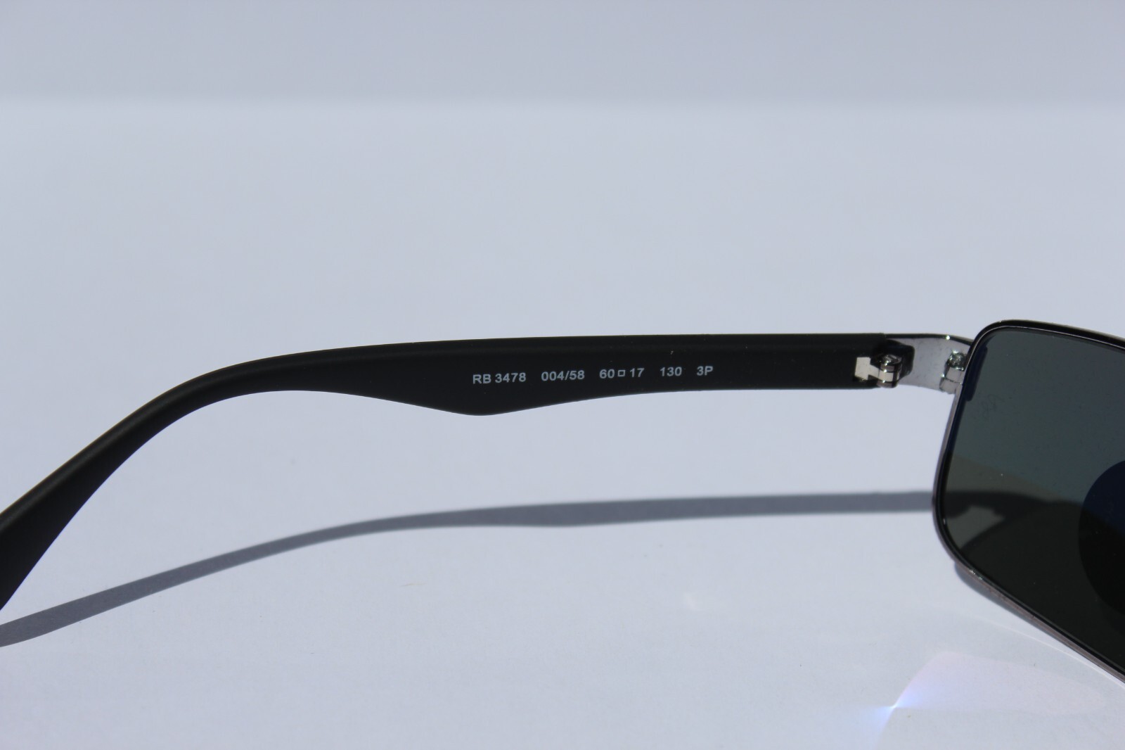 RAY-BAN RB3478 POLARIZED Sunglasses Gunmetal/G-15 Gray Green 004/58 NEW