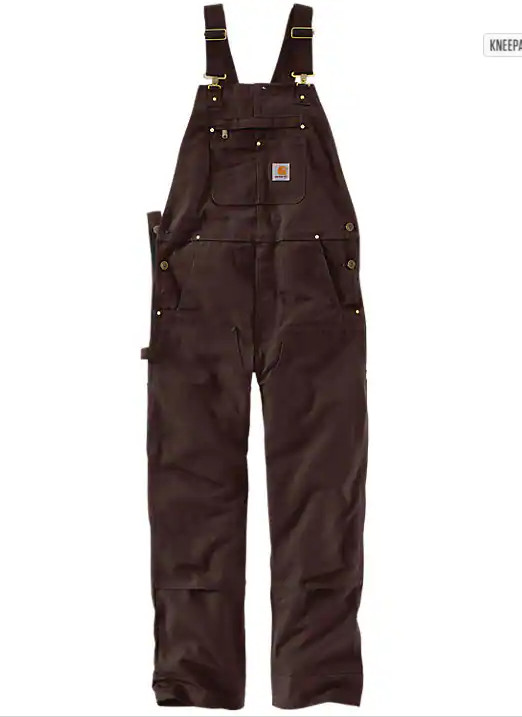 FLASHSALE! Carhartt Men’s Iconic R01 Duck Bib Overall Regular Size Fast Ship