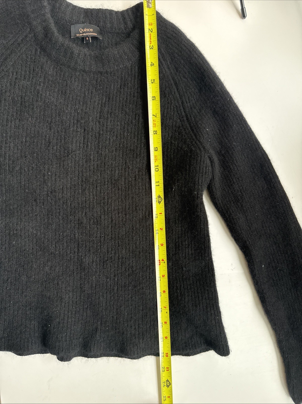 Quince 100% Mongolian Cashmere Fisherman Crewneck Sweater Women’s US Size Small