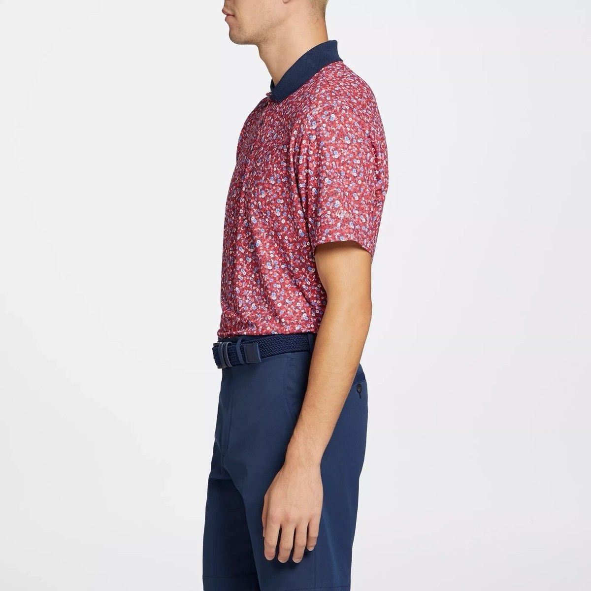 Walter Hagen Perfect 11 Mens Liberty Red Polo Golf Shirt Size S (NWT-MSRP$75)