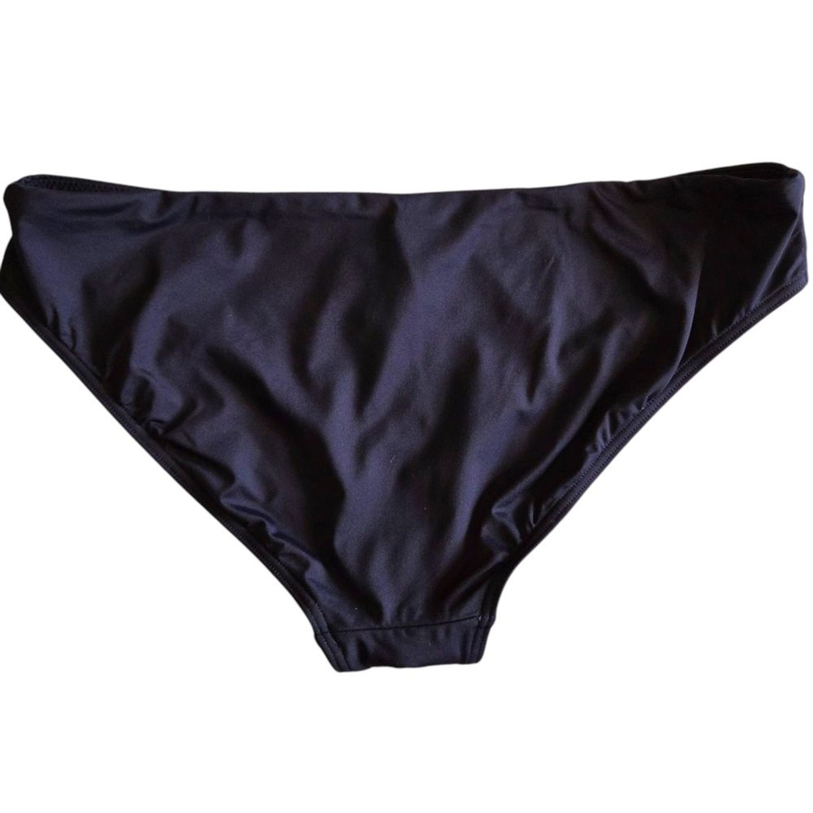 NEW SEA LEVEL Eco Essentials Size 12 Black Moderate Hipster Bikini Swim Bottoms