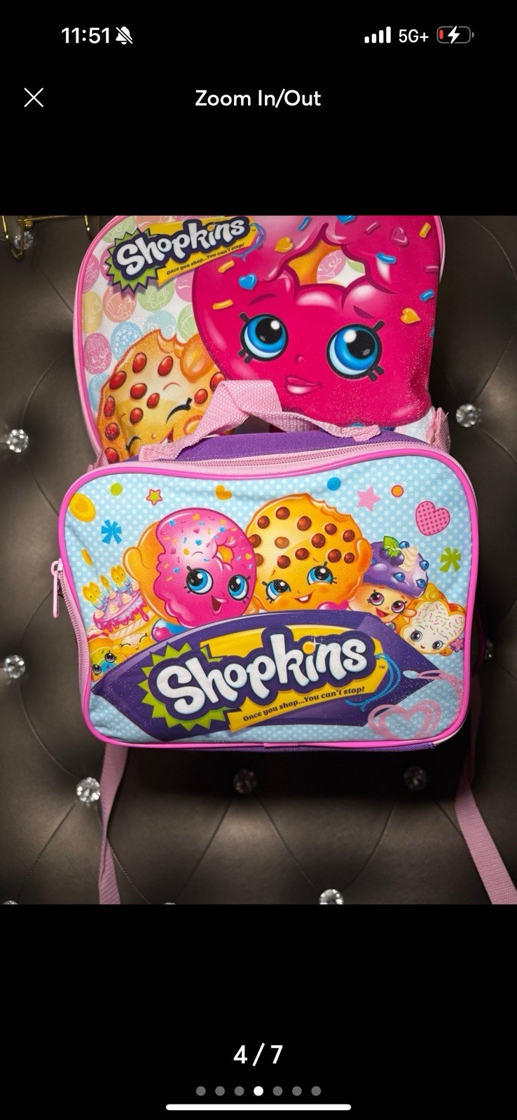 RARE Y2K Shopkins Backpack – Kooky Cookie & D’Lish Donut | NWT