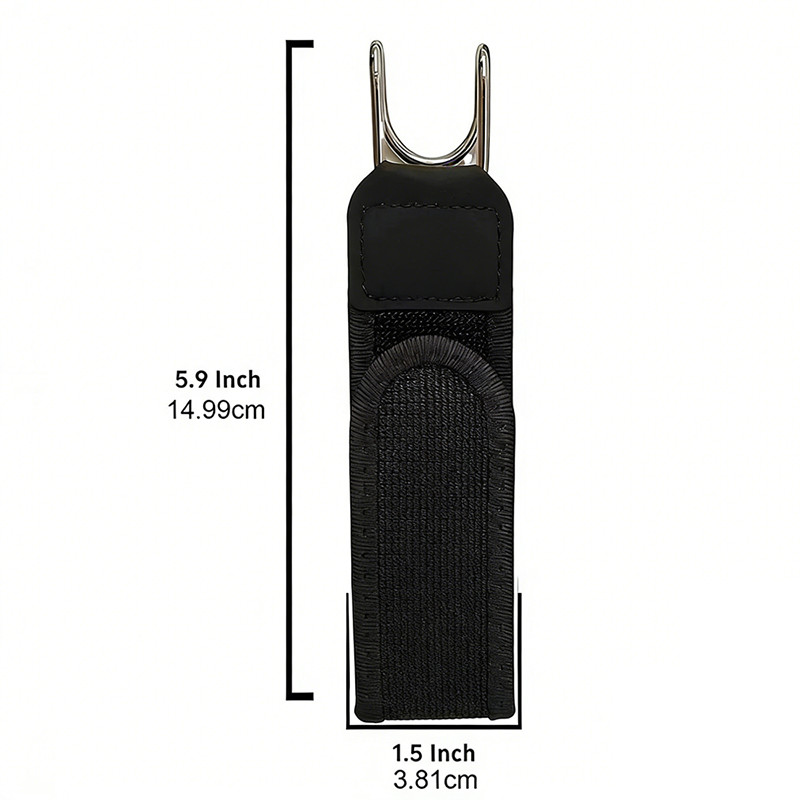 2Pcs Buckle-Less Invisible Waist Belt Closure Tactical Metal Hook Elastic Belt