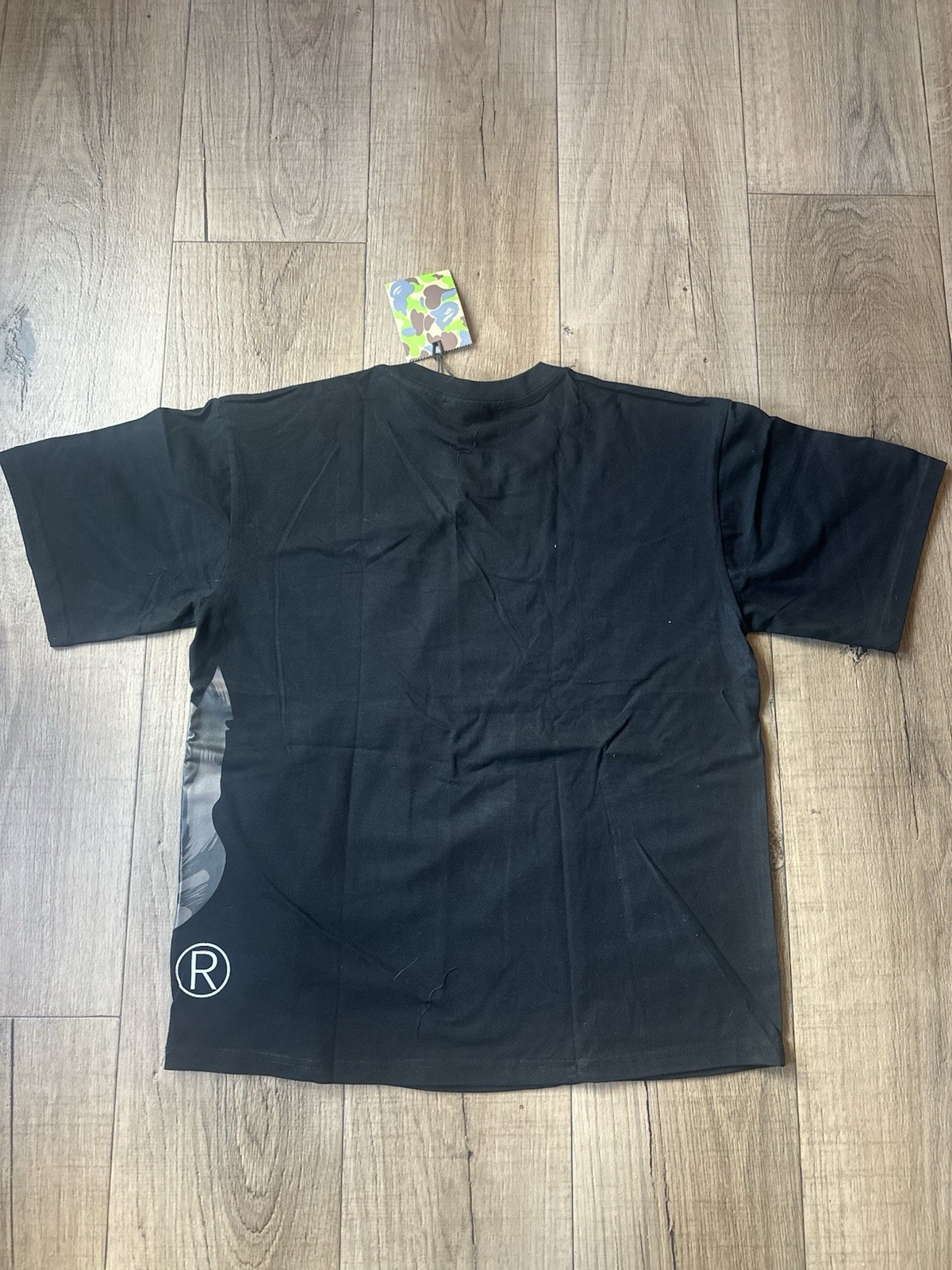 A Bathing Ape BAPE Men’s L Black Short Sleeve Crew Neck Ape Head Graphic Tee