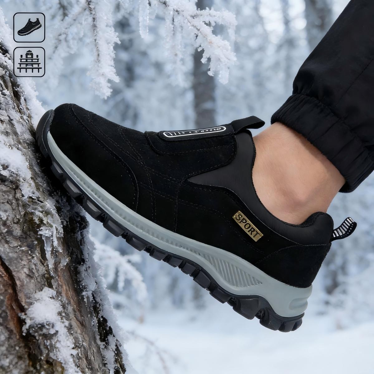 Outdoor Sports Shoes, Men Slip On Loafer Casual Walking Sneakers