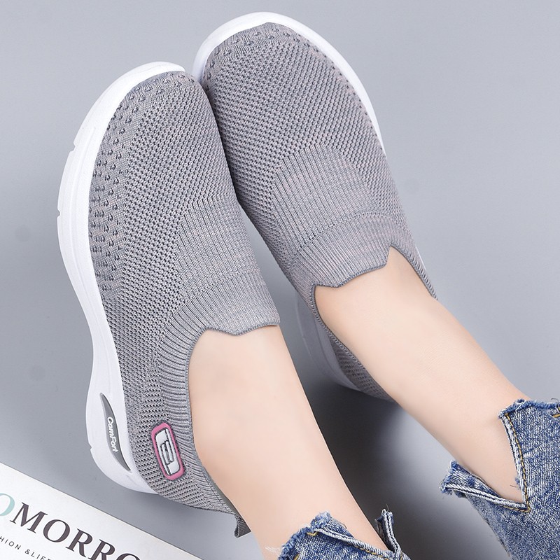 Women Orthopedic Sneakers with Cushion Slip On Walking Gym Comfy Fashion Shoes