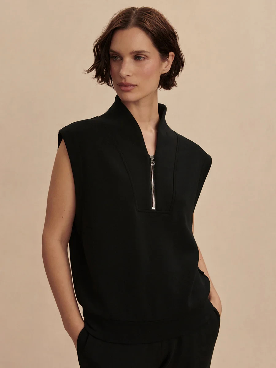 New Varley Loretta Half-Zip Sleeveless Sweat Multiple Colors and Sizes Available