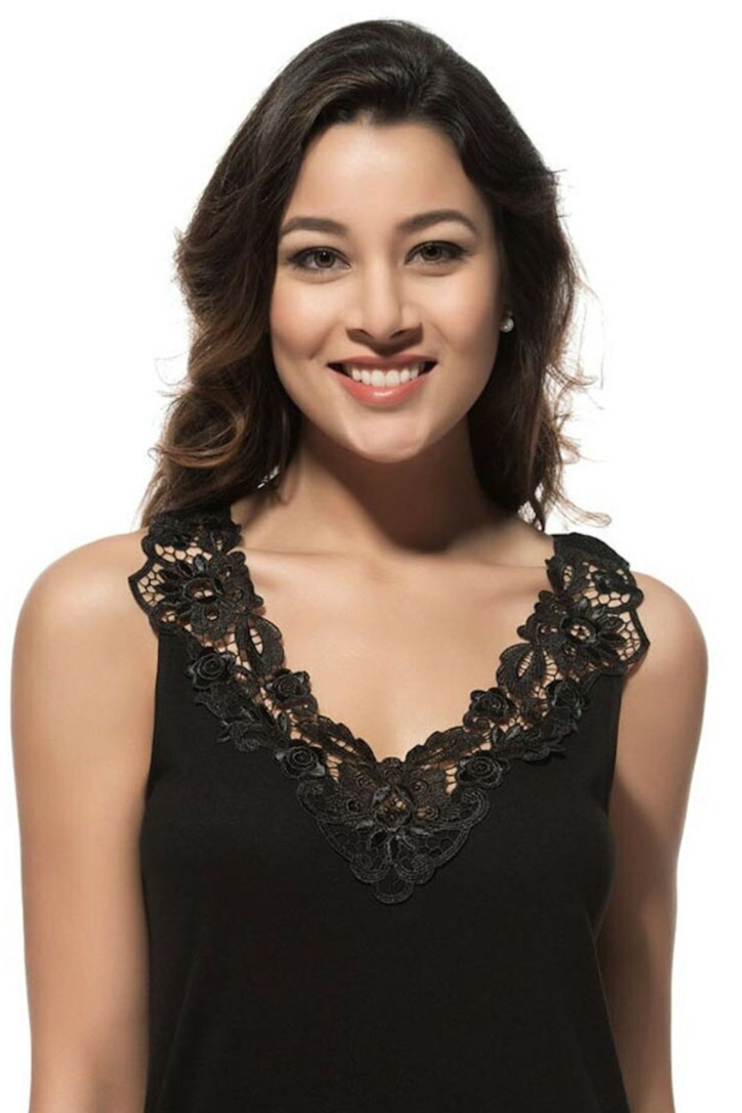 Wome’s Tank Top Camisole with Lovely Lace Trim Style Soft Sexy Sport Yoga