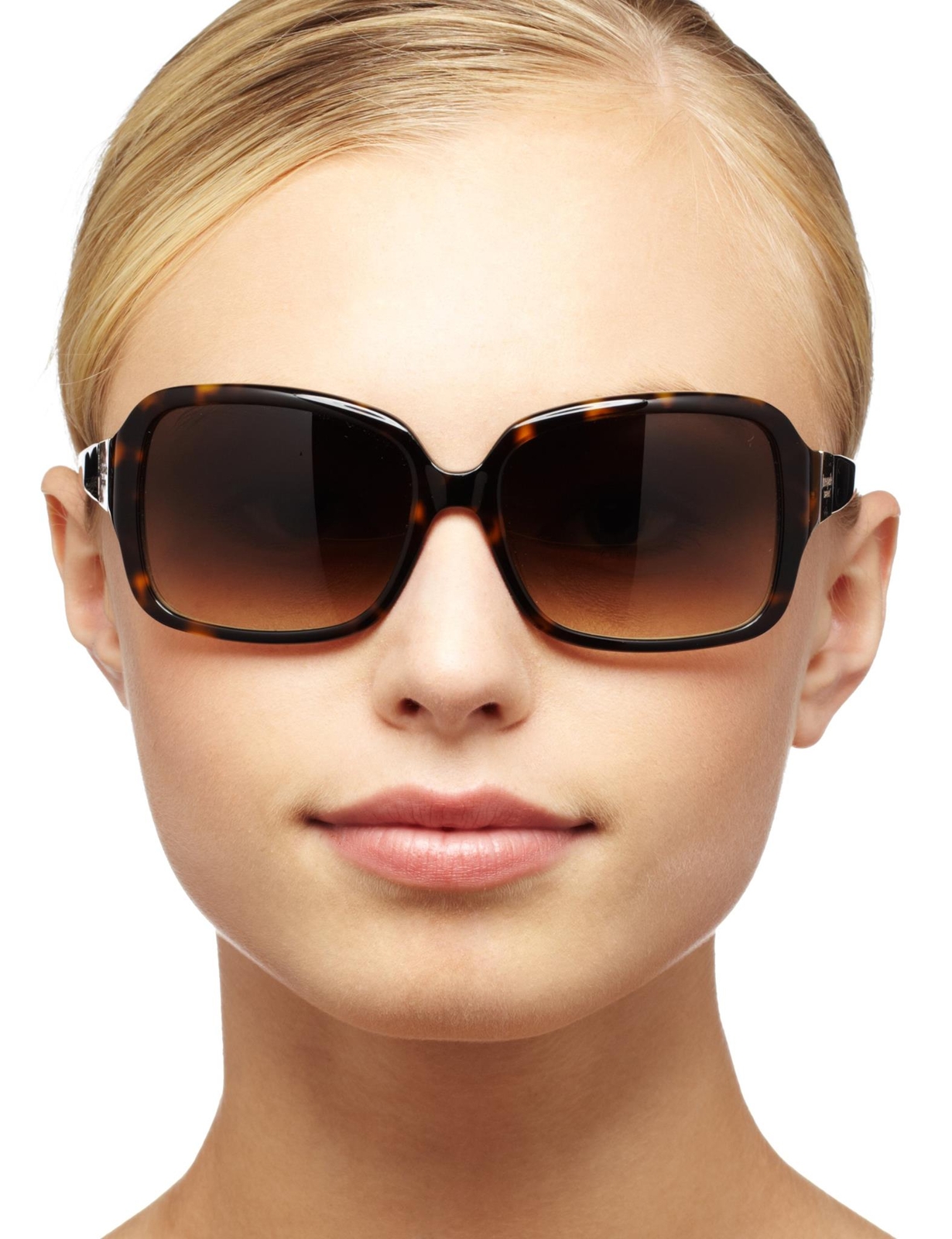 Kate Spade Women’s Lulu Tortoise Havana/Brown Gradient Lens Rectangle Sunglasses