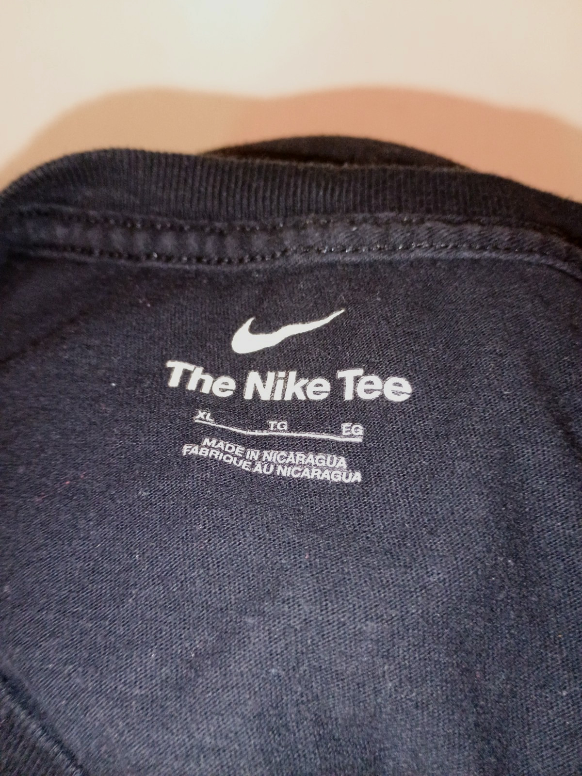 Nike I Won’t Win Quietly Men’s XL Black Short Sleeve T-Shirt.
