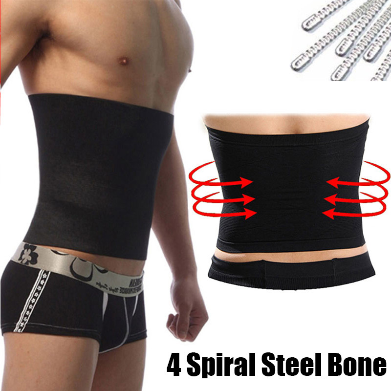 Men Abdomen Control Belt Band Tummy Control Compression Slimming Body Shaper