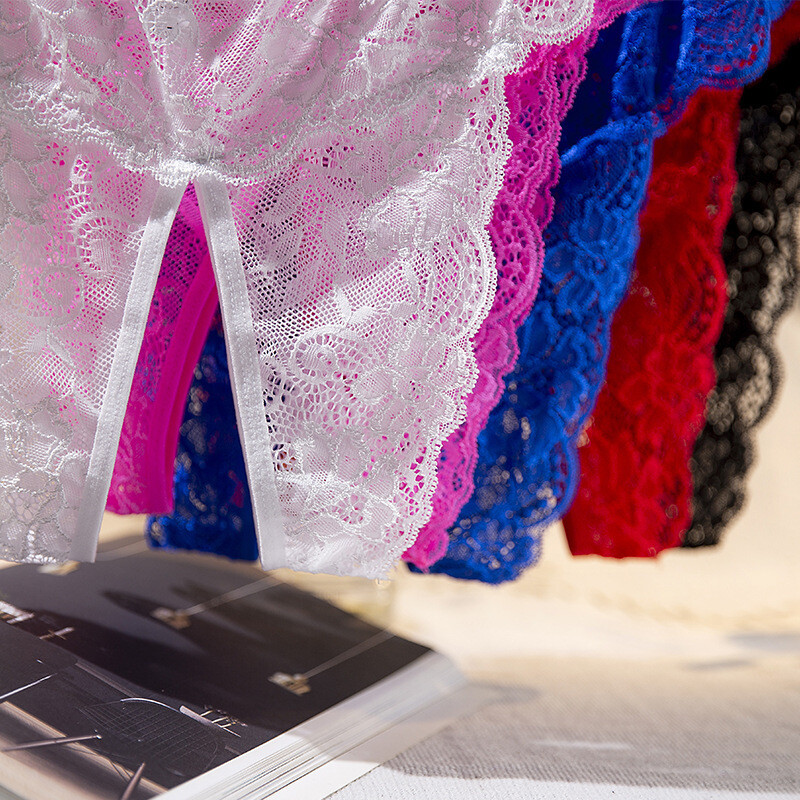 Sexy Womens Lace Panties Briefs Crotchles Ladies Cheeky Underwear Lingerie Thong
