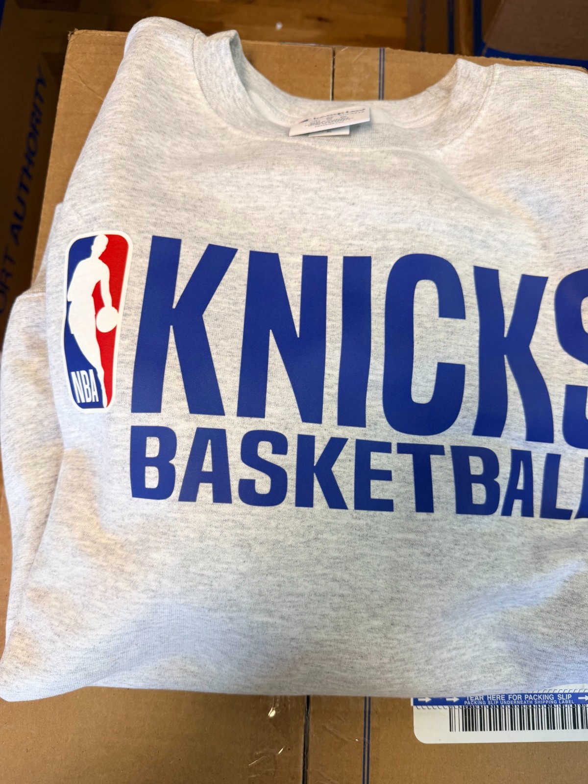 Knicks Basketball Sweatshirt Friend Sweatshirt Champion Adult Large