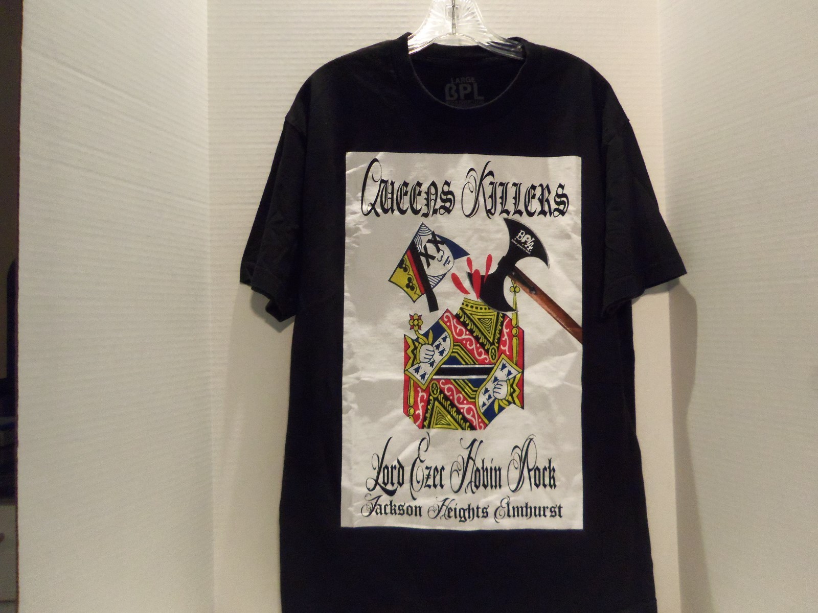 BELOW POVERTY LEVEL (QUEENS KILLERS) JACKSON HEIGHTS N.Y. T-SHIRT(L)RAP-HIP HOP
