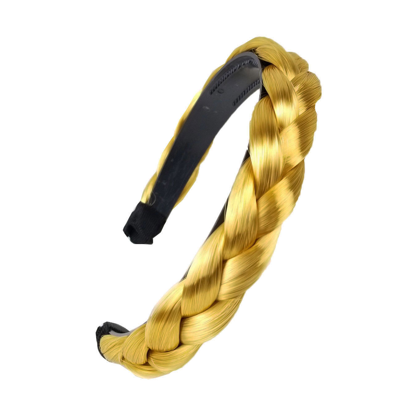 2 pcs Hair Headband Braided Plaited Headband Synthetic Hairband for Women Girls