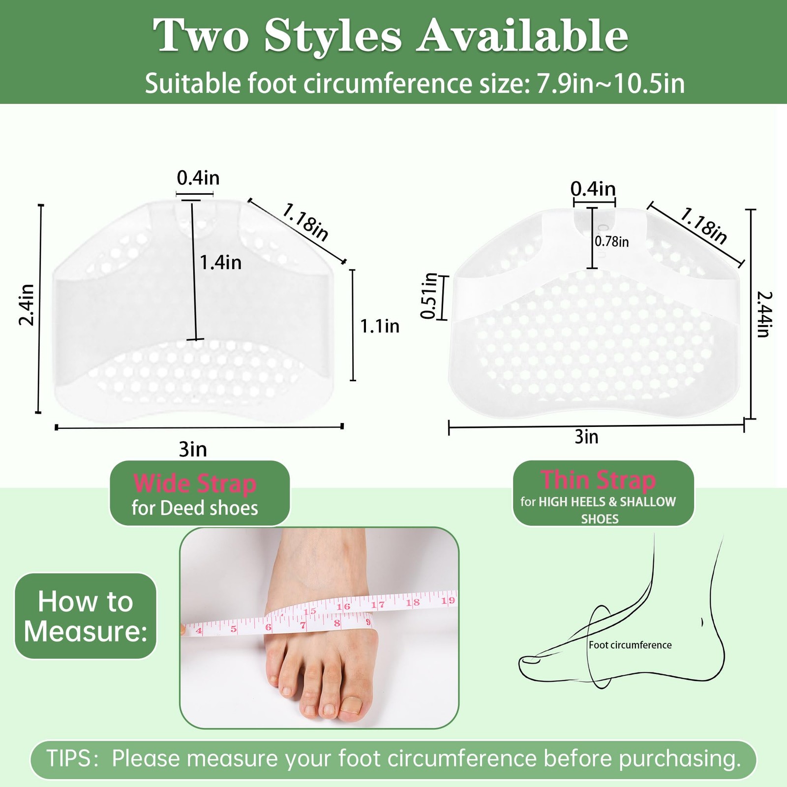 Hoogoo Toe Pads Ball of Cushions Metatarsal Foot Pads…