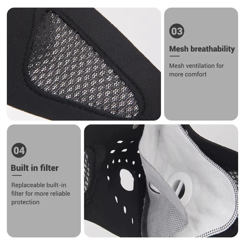 Anti Pollution Face Mask with Military Grade Protection Reusable Dust Half Mask