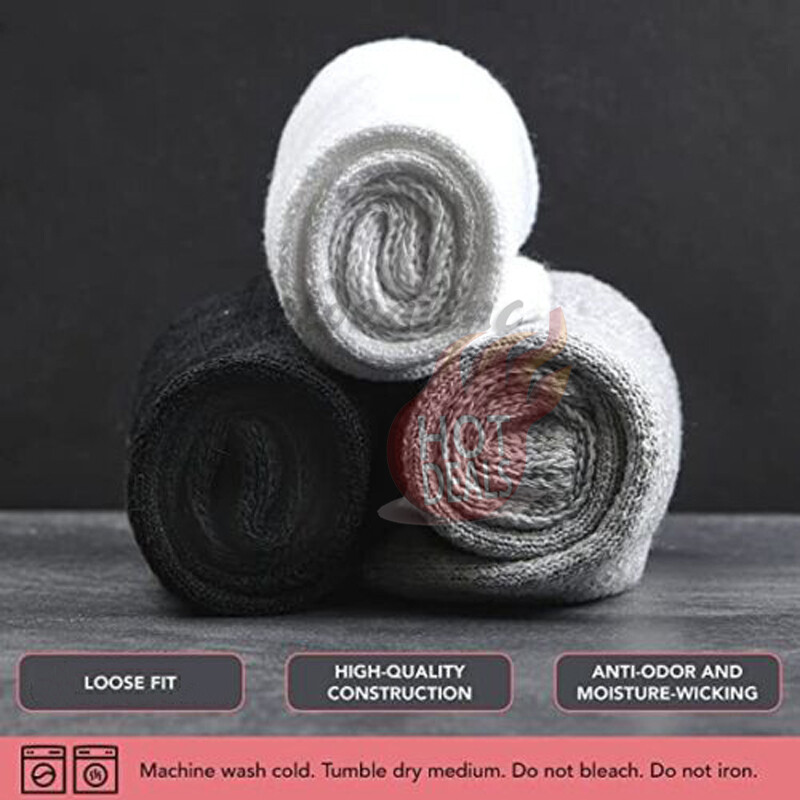 3/6/12 Pairs Men Sport Athletic Thick Cotton Ankle Low Cut Socks Size:9-11/10-13