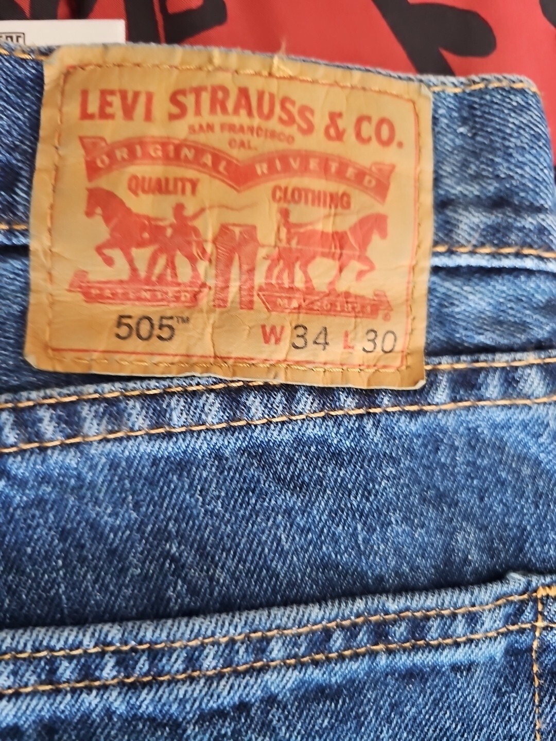 Levi’s 505 Size 34 X 30 Jeans – Blue Fast Shipping Returns Accepted