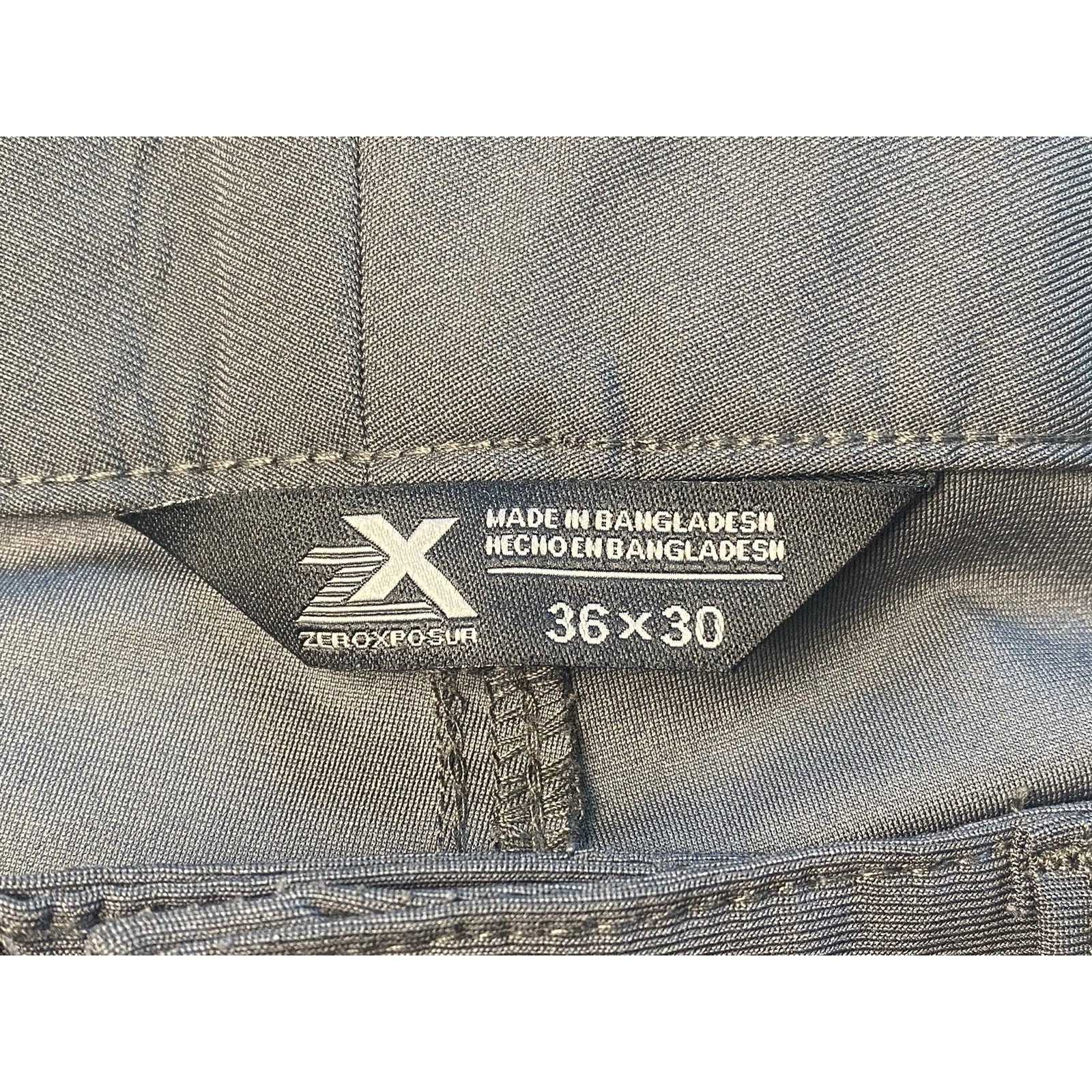 ZEROXPOSUR Men’s Gray All Day Comfort 4 Way Stretch Commuter Pants 36X30