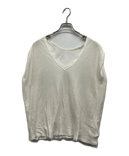ETRE TOKYO 2-Way Sleeveless Pullover White Cotton Free Size Tops