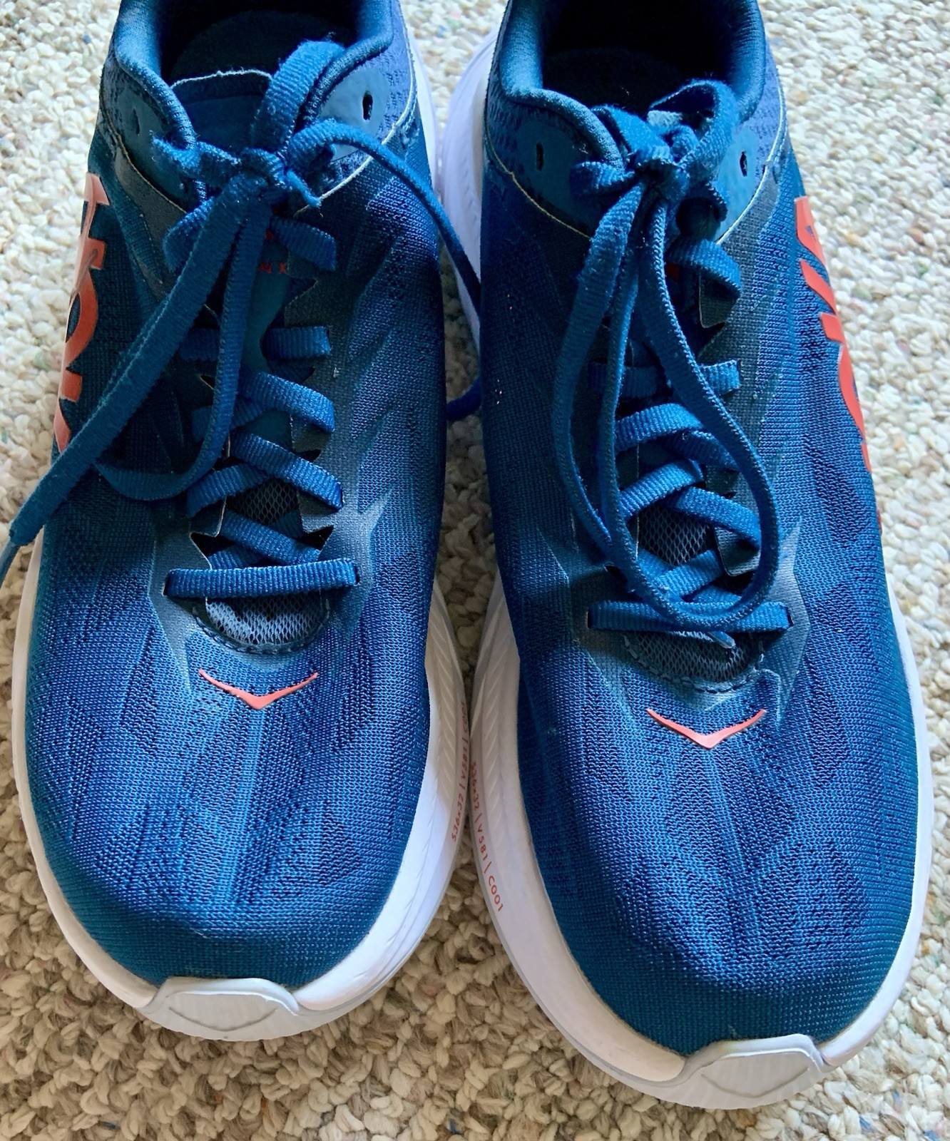 HOKA One One Carbon X 2 Running Shoes Sneakers Women’s size 8.5B blue white