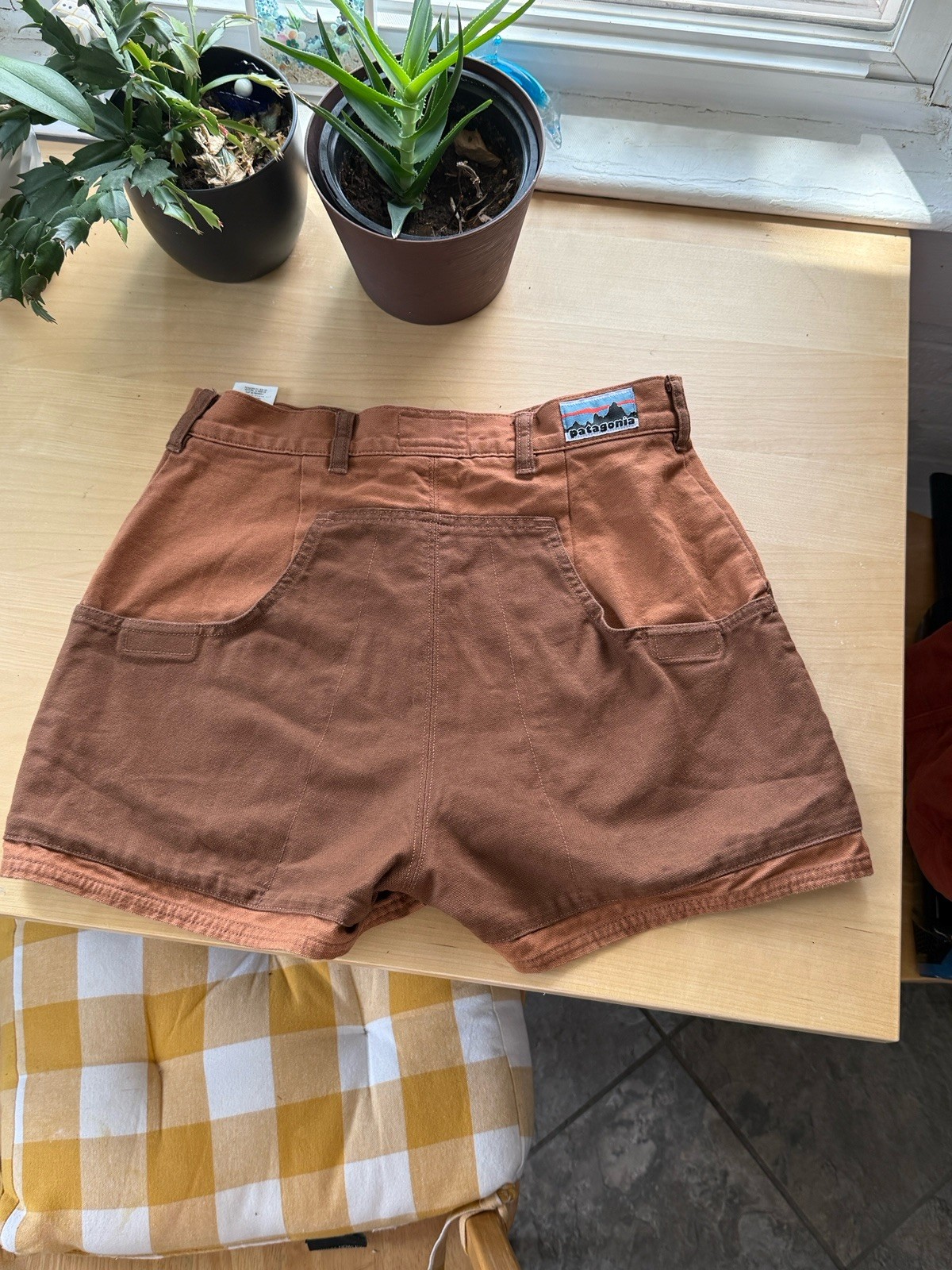 Patagonia Stand Up Shorts Women’s 4 Brown 100% Organic Cotton