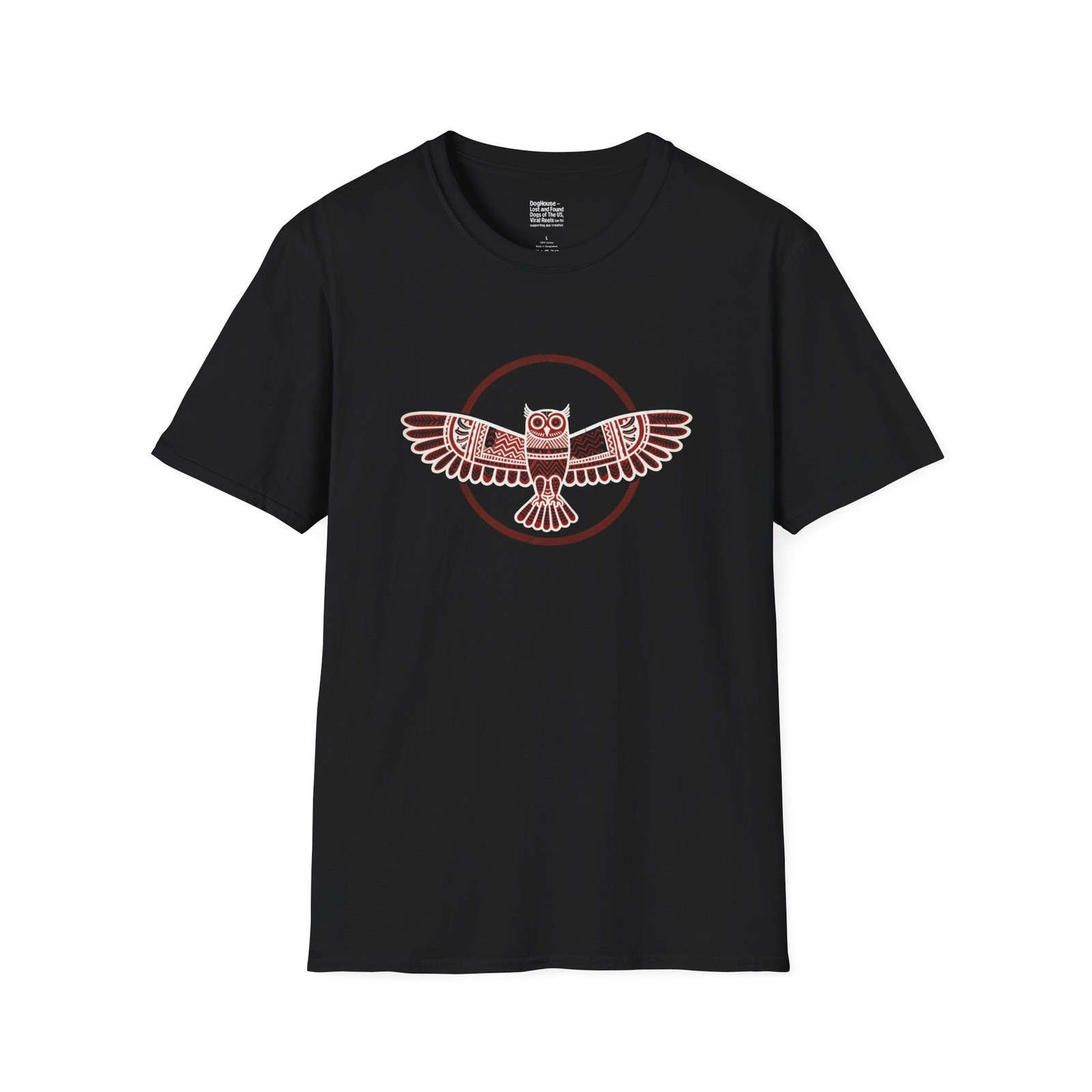 Owl graphic Design Cotton Unisex Relaxed T-Shirt,, Streetwear, Gift