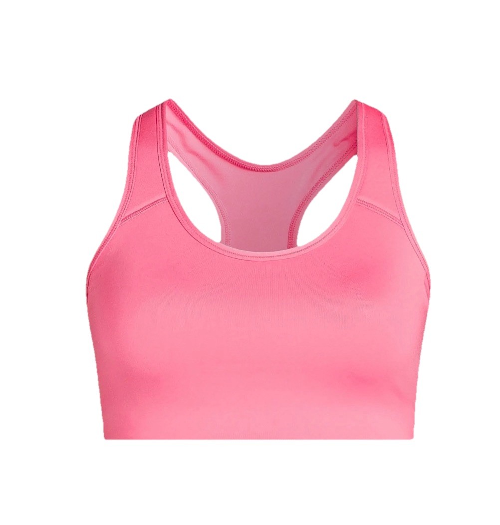 Avia Racerback Sports Bra for Women, Medium-Support, Pink, Medium, Athletic, New