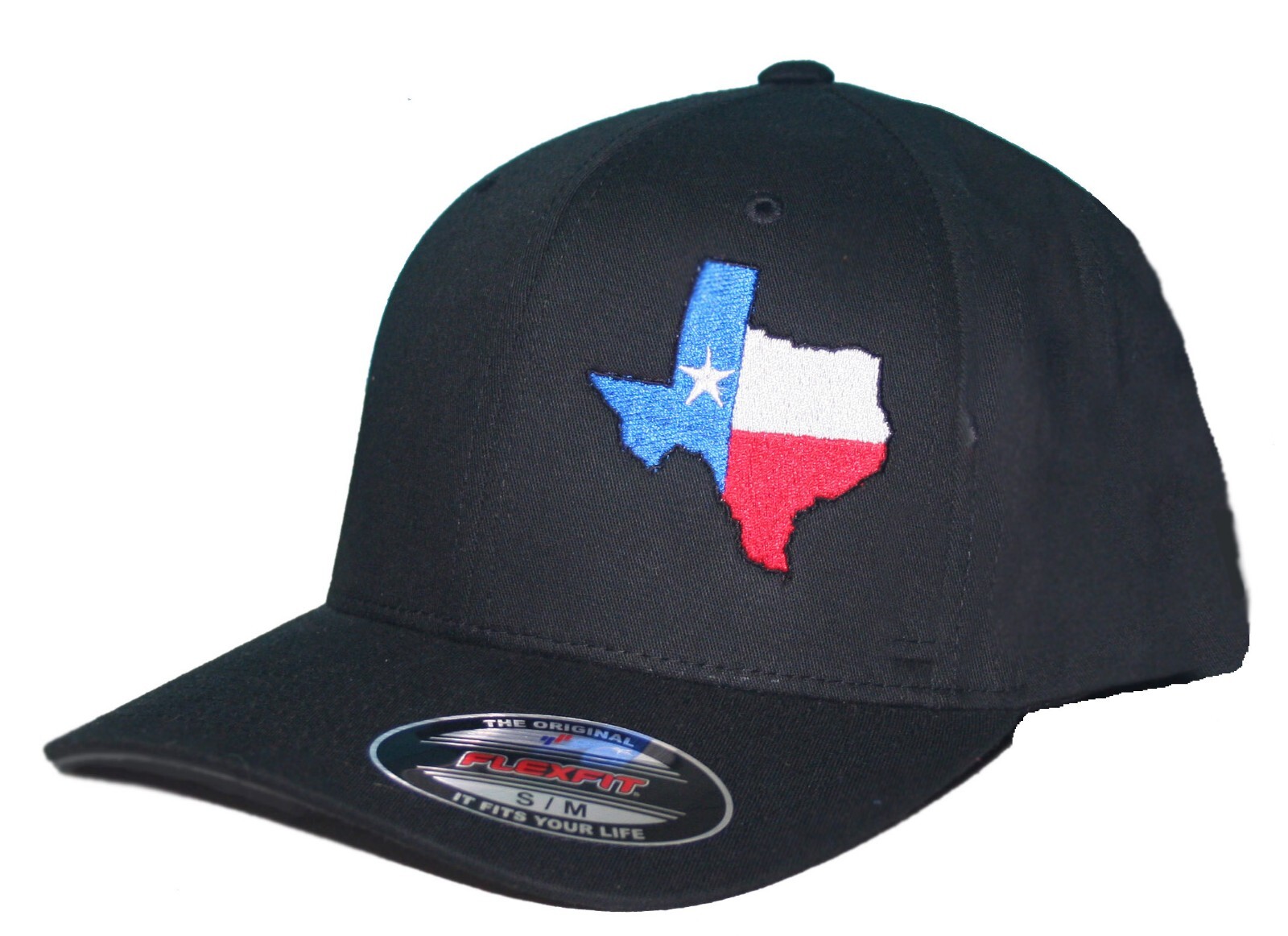 Texas State Flag Flexfit Fitted Hat Cap S/M L/XL XL/XXL
