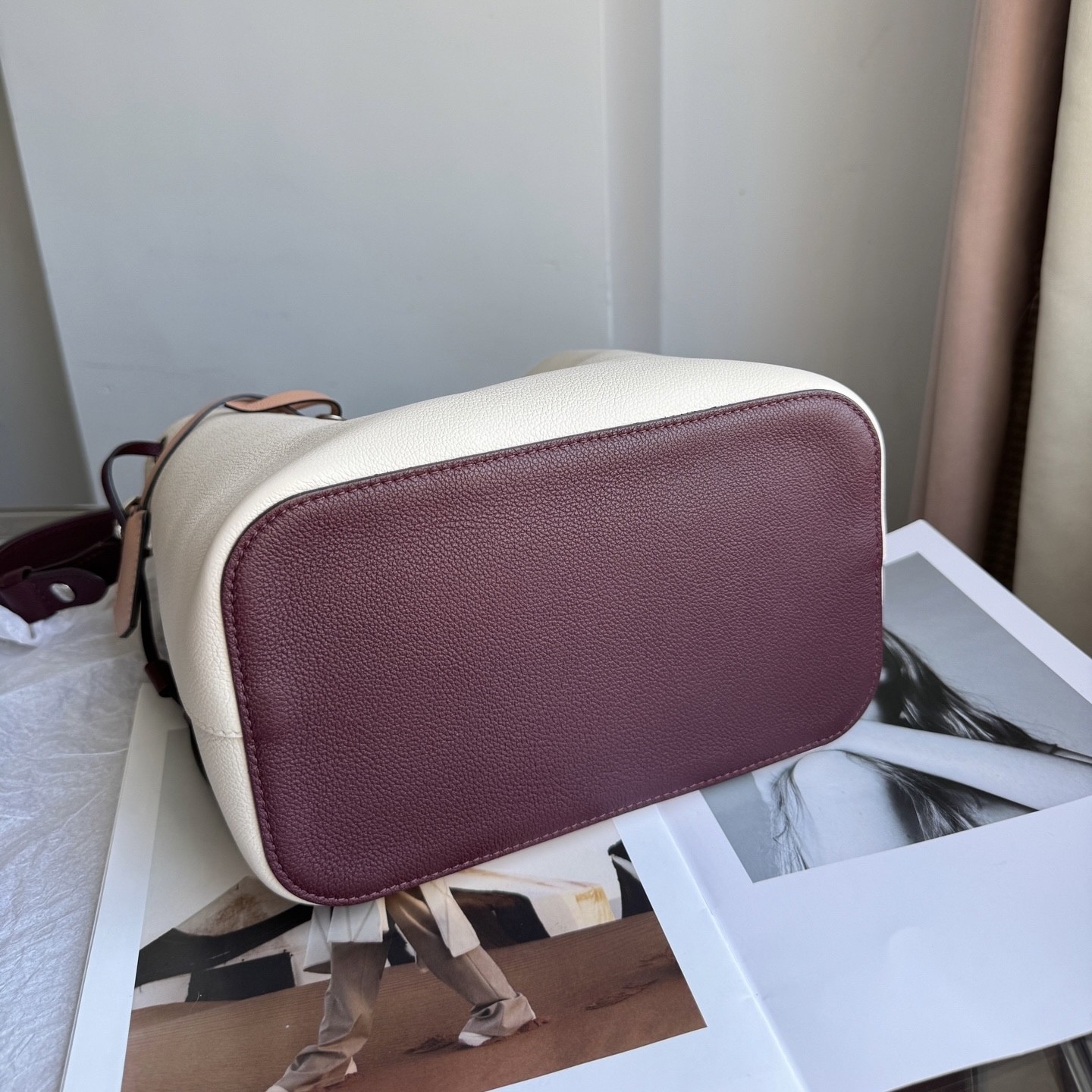Louis Vuitton Pre-Owned Authentic Bucket Bag Colorblock Silver