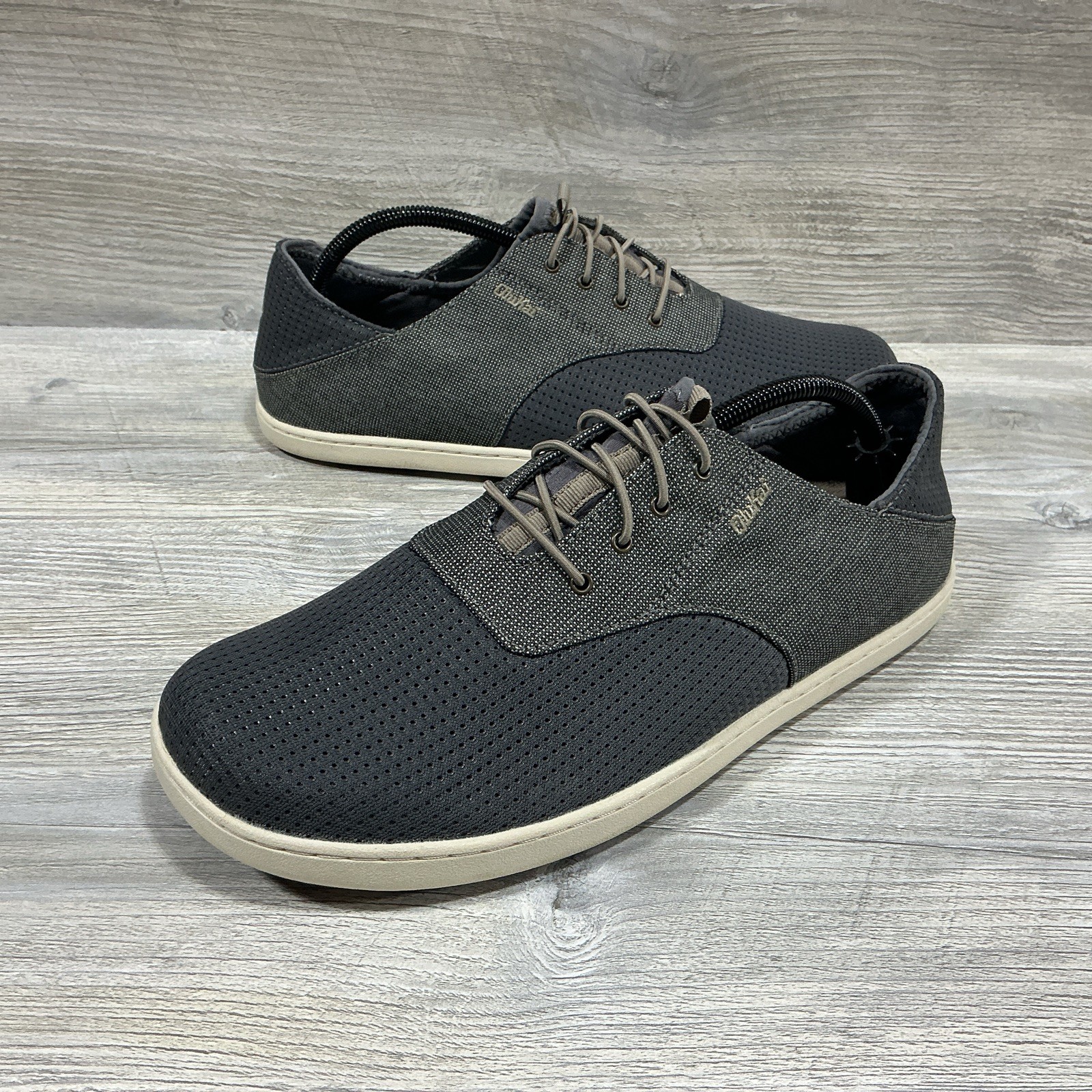 OLUKAI Nohea Moku Gunmetal Gray Casual Shoes Mens Size US 10.5 EUR 43.5