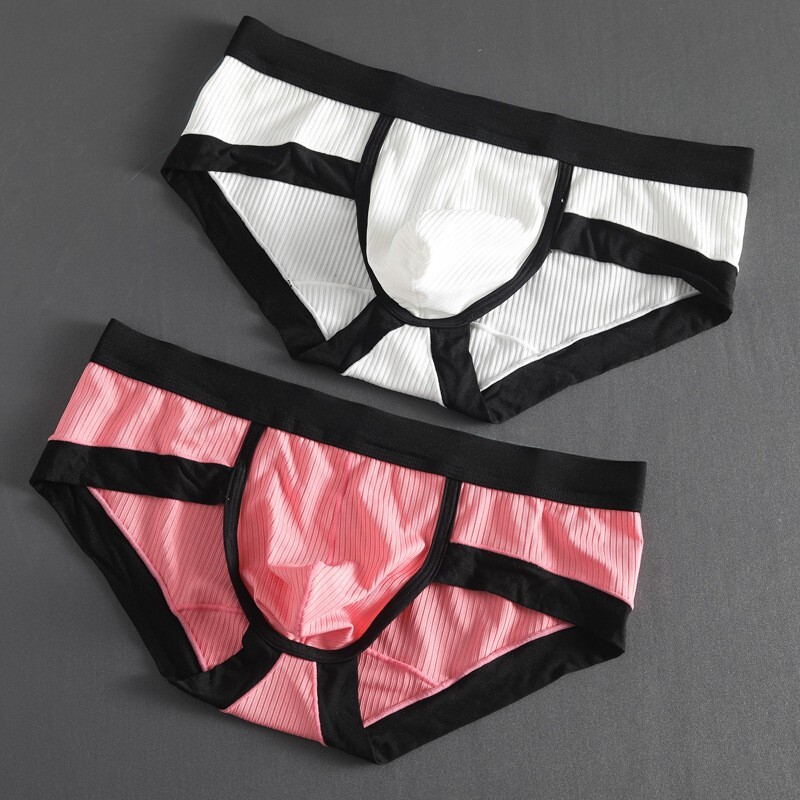 Briefs Men’s Panties Cotton Blend Men Underwear Shorts Korean Low-Rise U Pouch