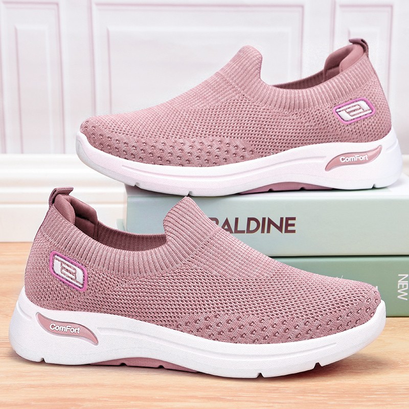 Women Orthopedic Sneakers with Cushion Slip On Walking Gym Comfy Fashion Shoes