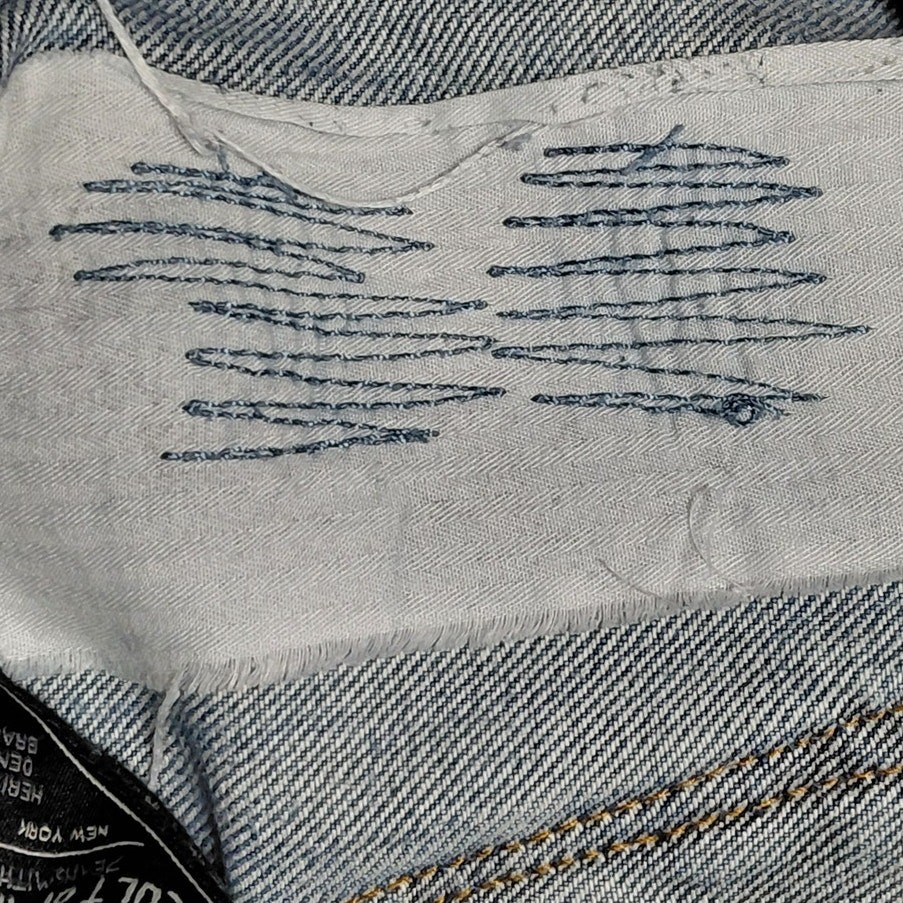 Cult of Individuality Distressed Blue Denim Jeans Mid (10-12 in) Regular