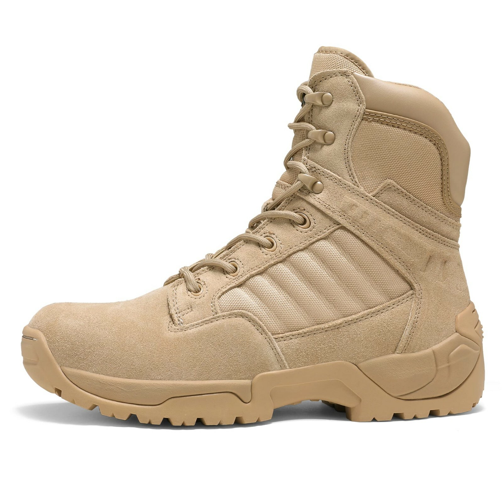 NORTIV8 Men’s Military Tactical Work Boots Side Zipper Hiking Combat Boots Shoes