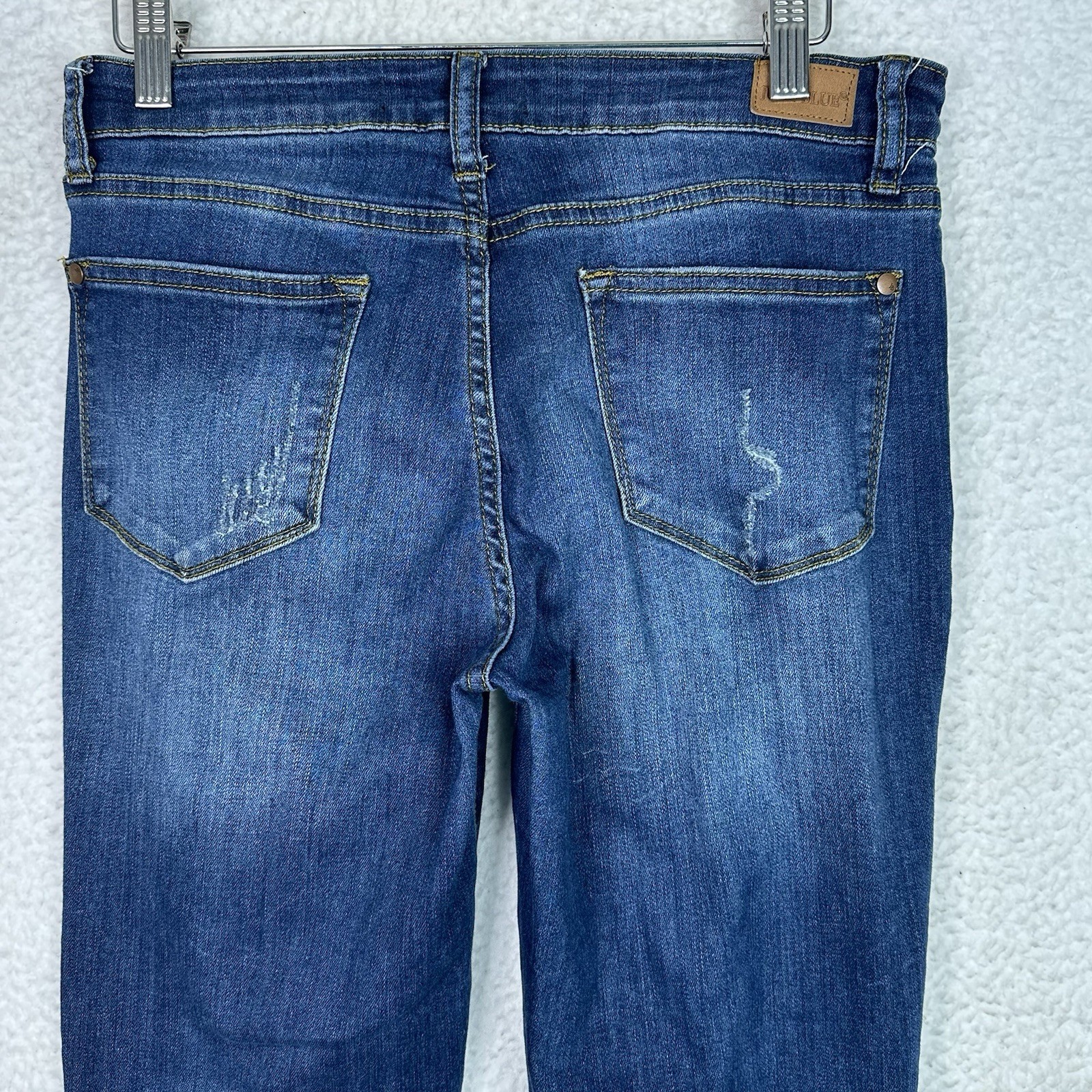 Judy Blue Relaxed Fit Cropped Jeans Womens 29 Medium Wash Stretch Denim Casual